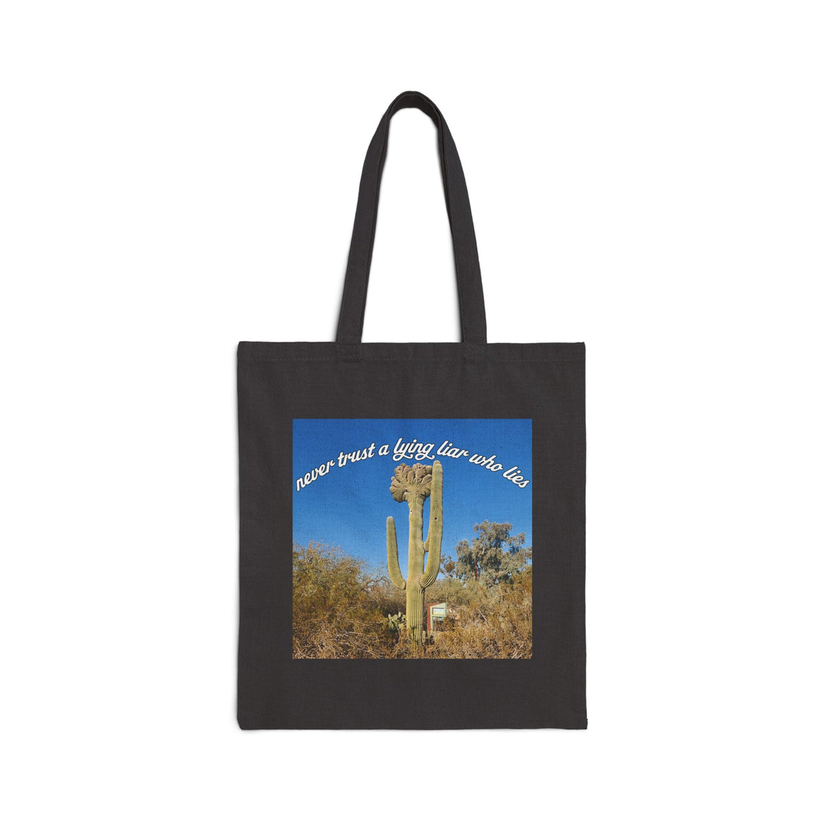'Lying Liar Who Lies' Cotton Tote Bag