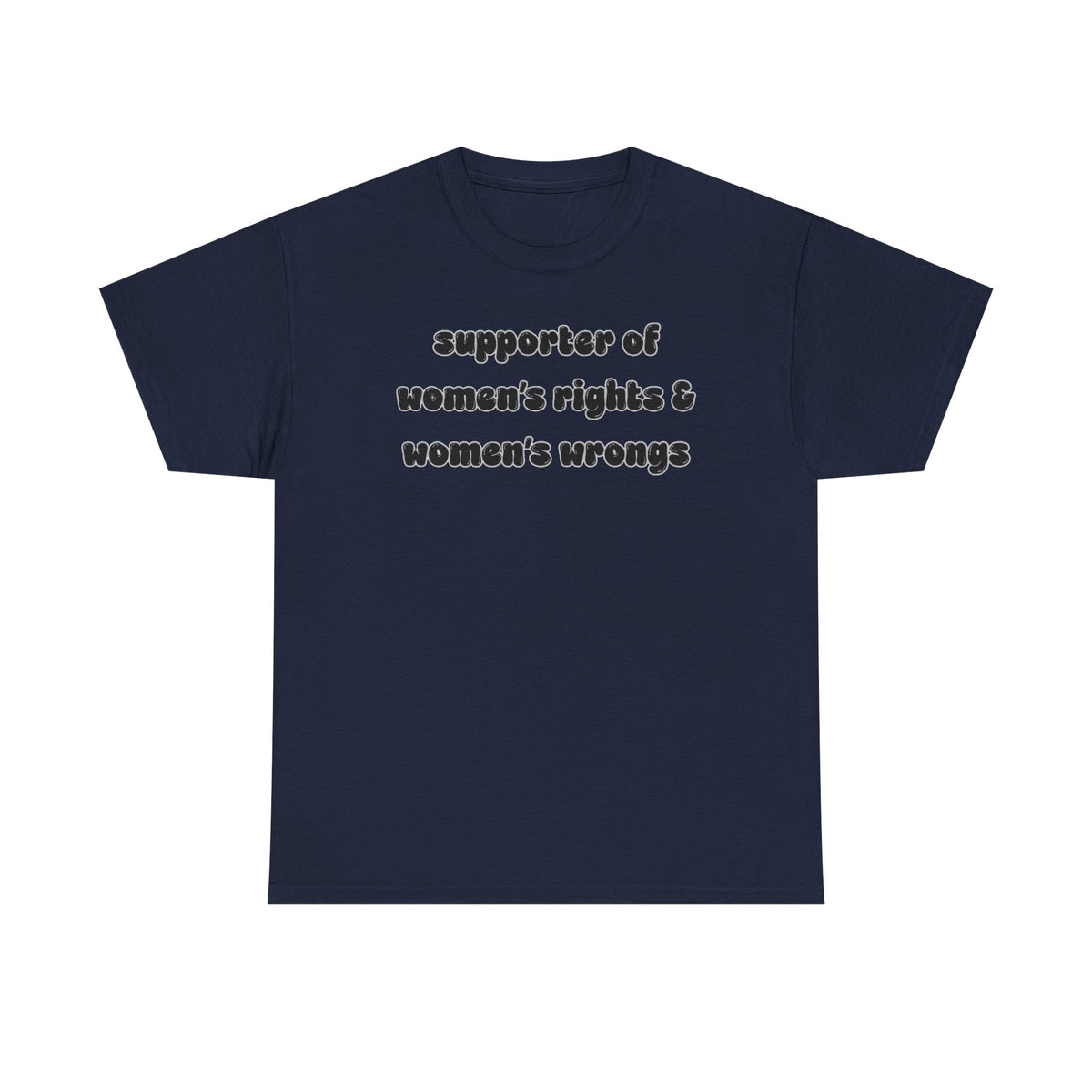 'Supporter Of Women's Rights & Women's Wrongs' Unisex Cotton Tee