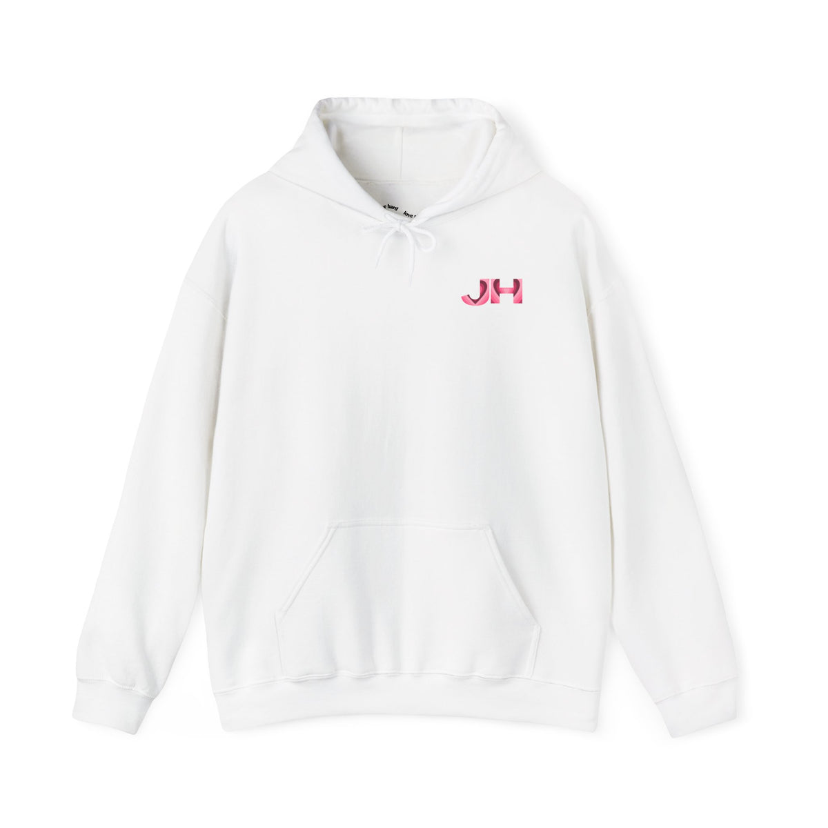 Heart Print 'Leave That Man' Hooded Sweater