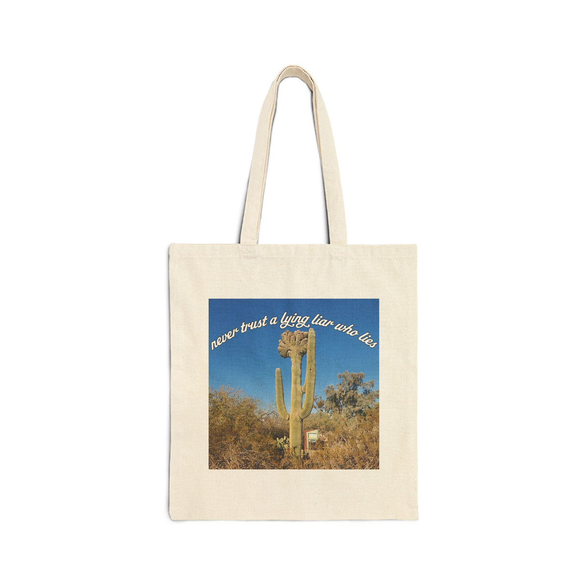 'Lying Liar Who Lies' Cotton Tote Bag