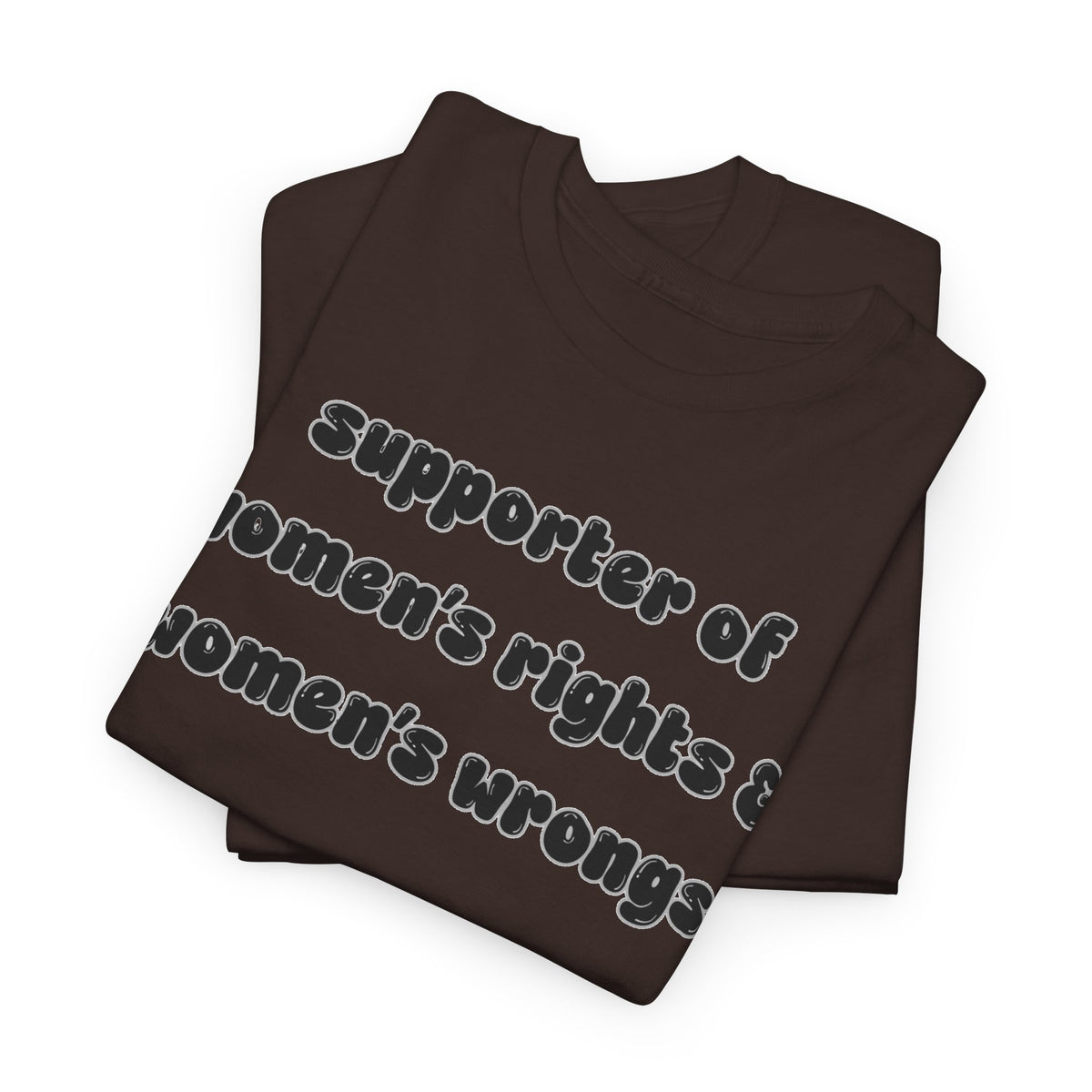 'Supporter Of Women's Rights & Women's Wrongs' Unisex Cotton Tee