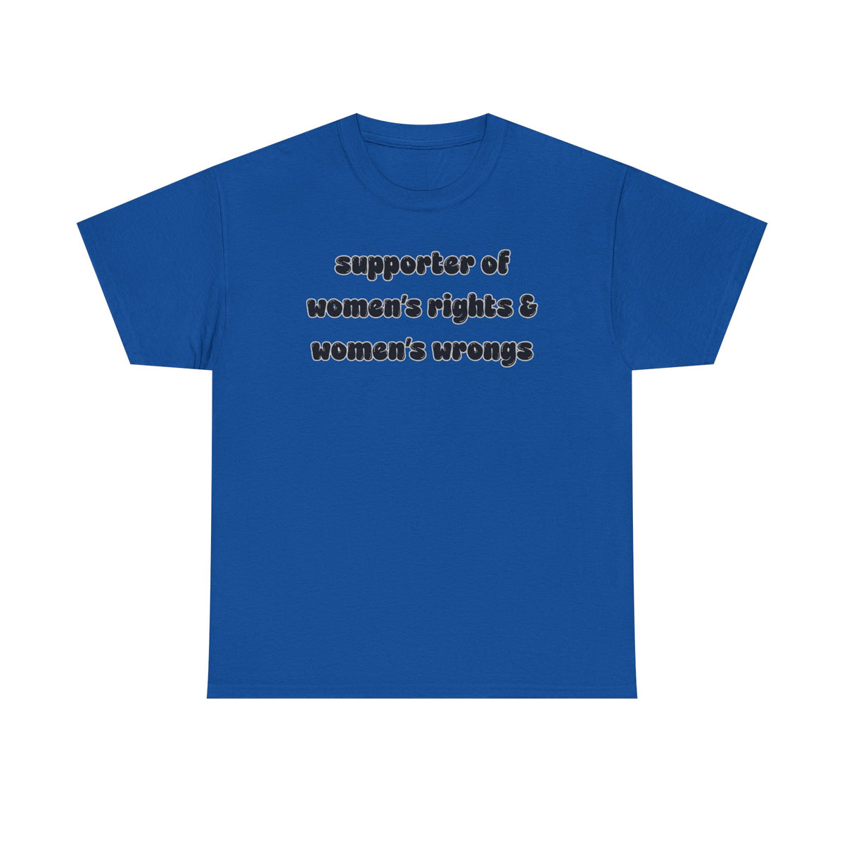 'Supporter Of Women's Rights & Women's Wrongs' Unisex Cotton Tee