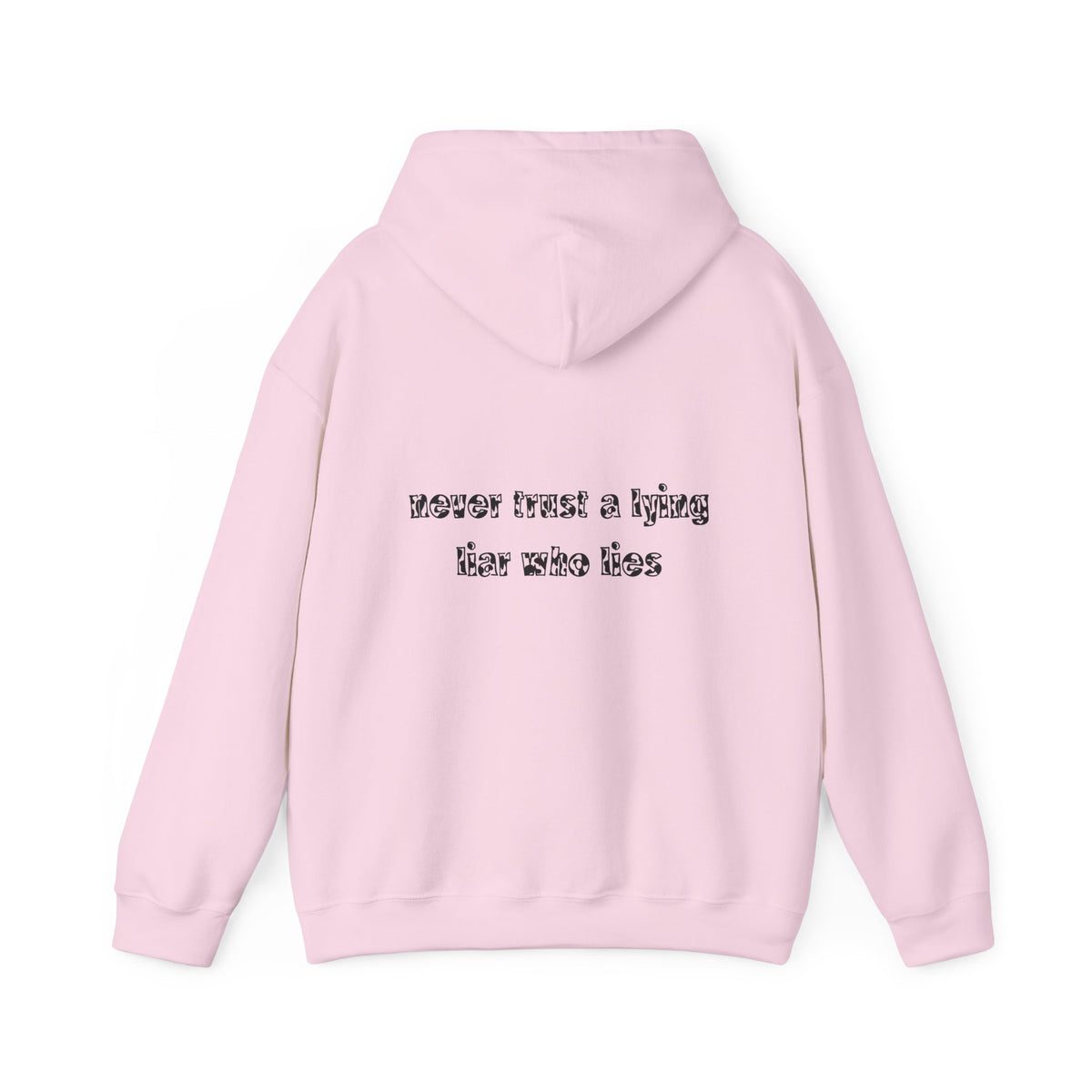 'Never Trust A Lying Liar Who Lies' Hooded Sweater