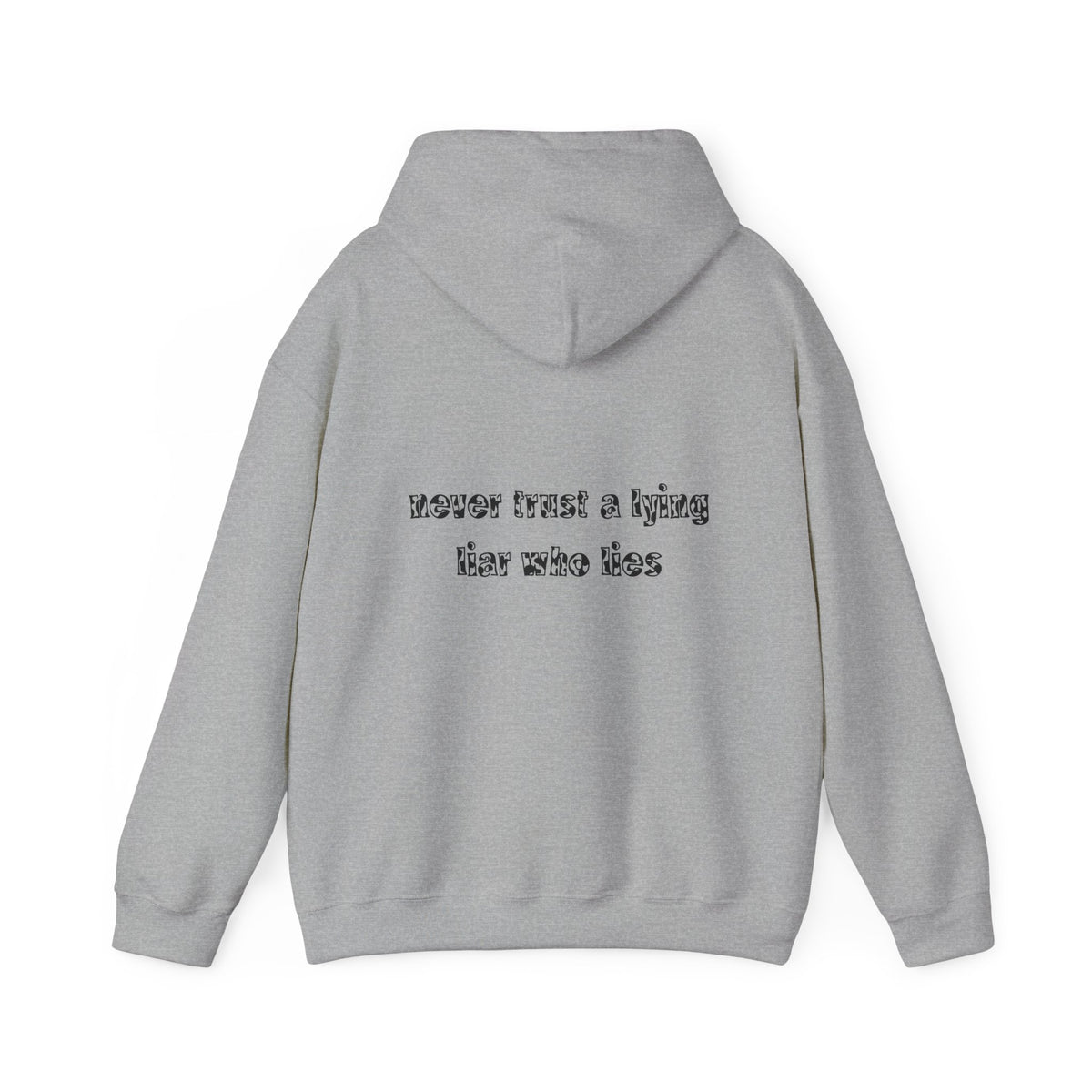 'Never Trust A Lying Liar Who Lies' Hooded Sweater