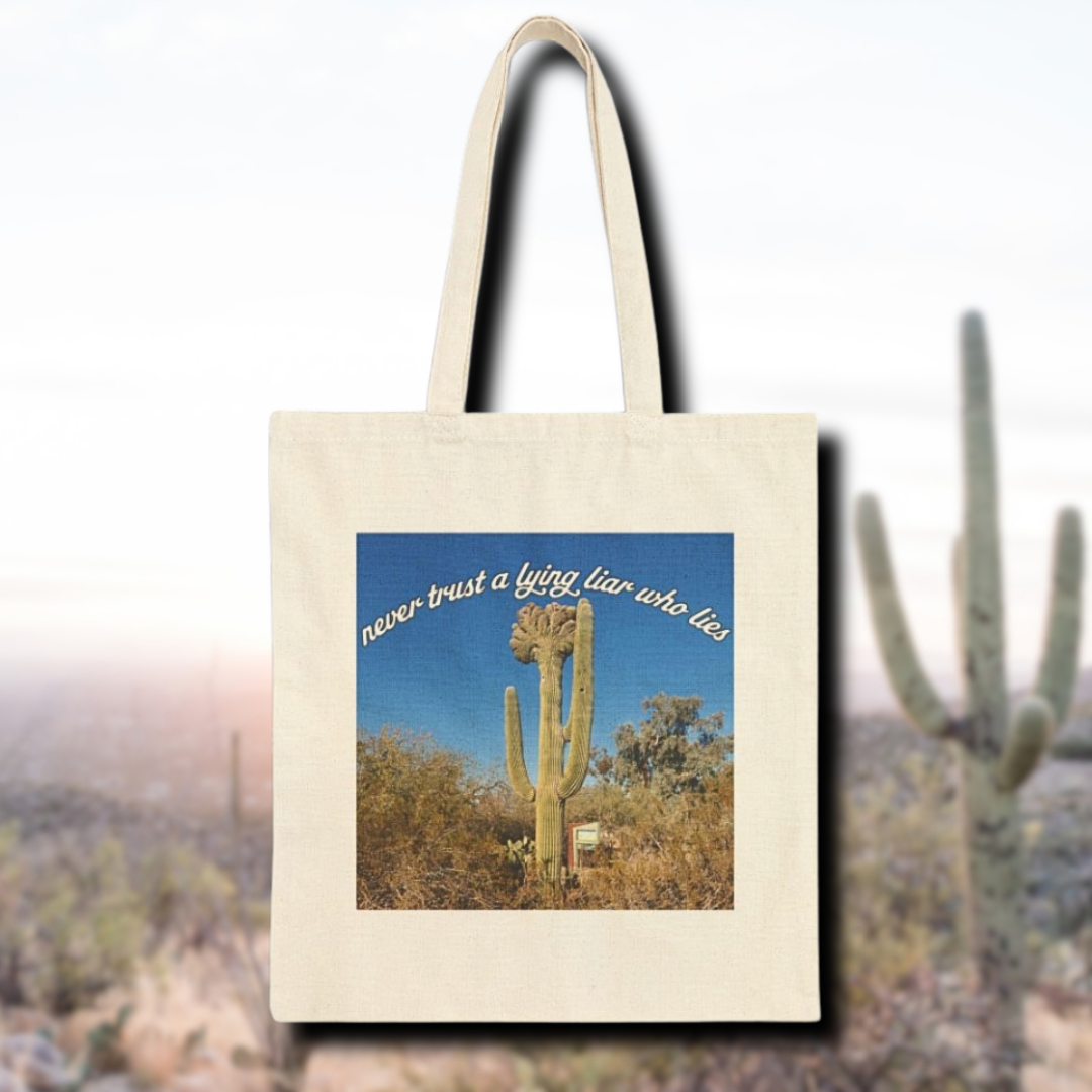 'Lying Liar Who Lies' Cotton Tote Bag