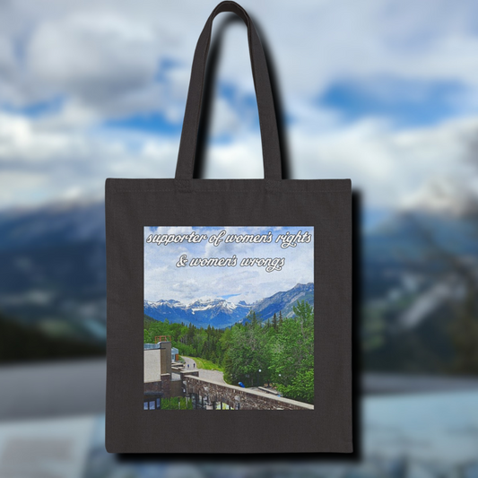 'Supporters of Women's Rights & Women's Wrongs' Cotton Tote Bag